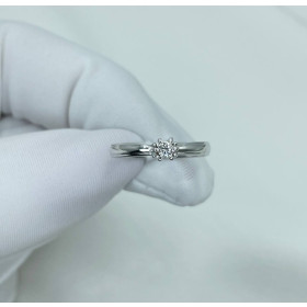 Золота каблучка з діамантом 0,065 ct